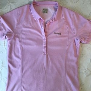 Columbia shirt small pink ladies